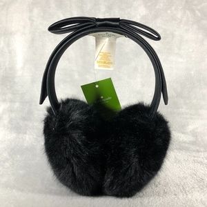 Kate Spade Faux Fur Satin Bow Headband